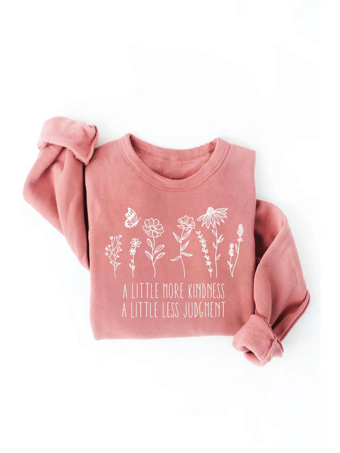 A Little More Kindness Sweatshirt Hoodie with Neon Bright Vibrant