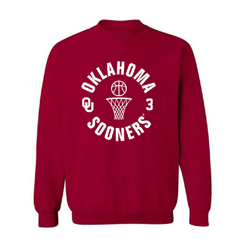 Oklahoma - NCAA Women's Basketball : Zya Vann - Sports Shersey Crewneck Sweatshirt Hoodie with Hidden Zipper Minimalist Clean
