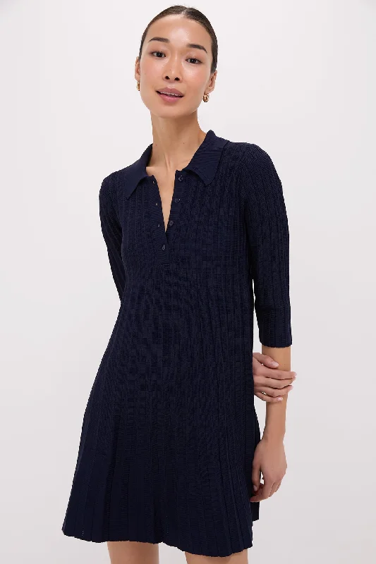 Navy Knit Landry Dress Tunics Versatile stylish