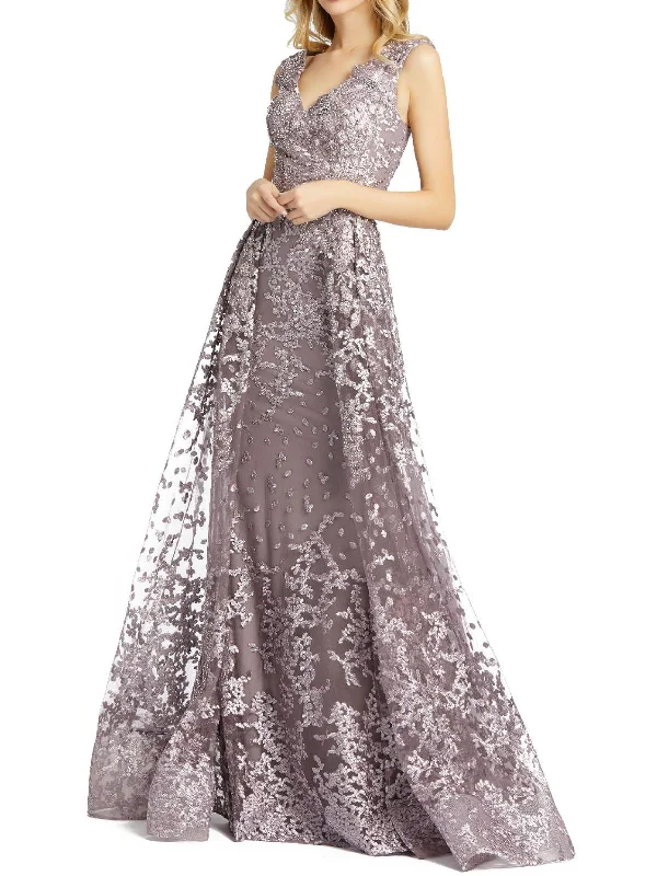 Womens Floral Lace Evening Dress Tunics Handmade artisanal