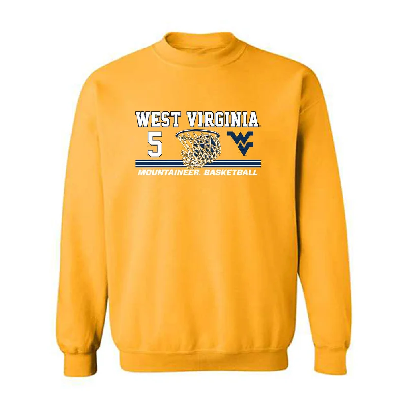West Virginia - NCAA Women's Basketball : Sydney Shaw - Sports Shersey Crewneck Sweatshirt Hoodie with Fur Luxurious Winter