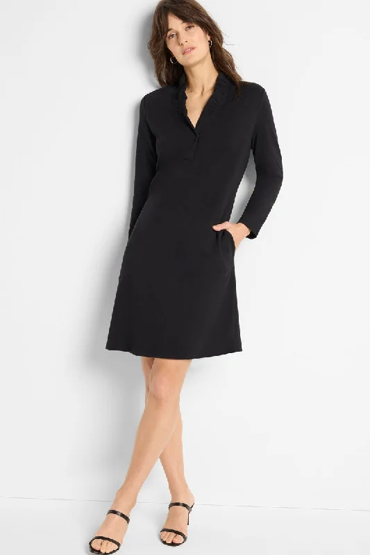 NIC+ZOE Ruffled Up Dress Boatneck Modish Everyday