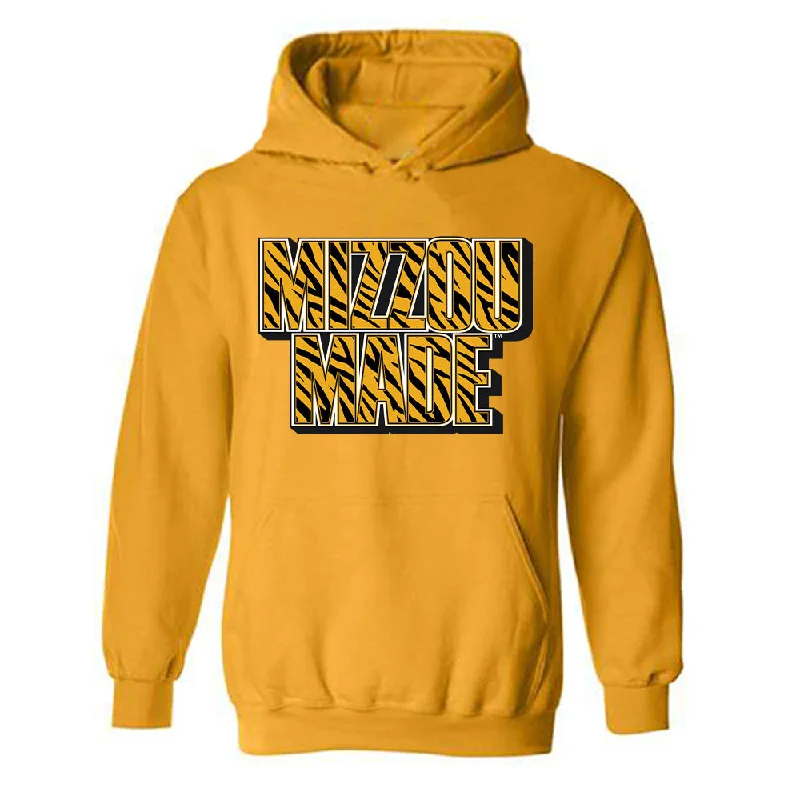 Missouri - NCAA Women's Basketball : Londyn Oliphant - Hooded Sweatshirt Hoodie with High Neck Warm Protective