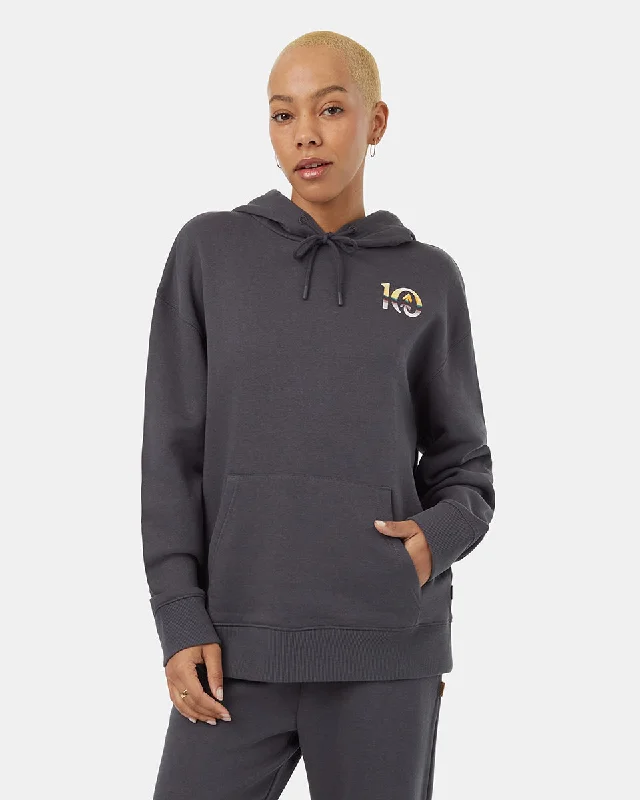 Artist Series Oasis Ten Hoodie Hoodie with Hem Fringe Bohemian Relaxed