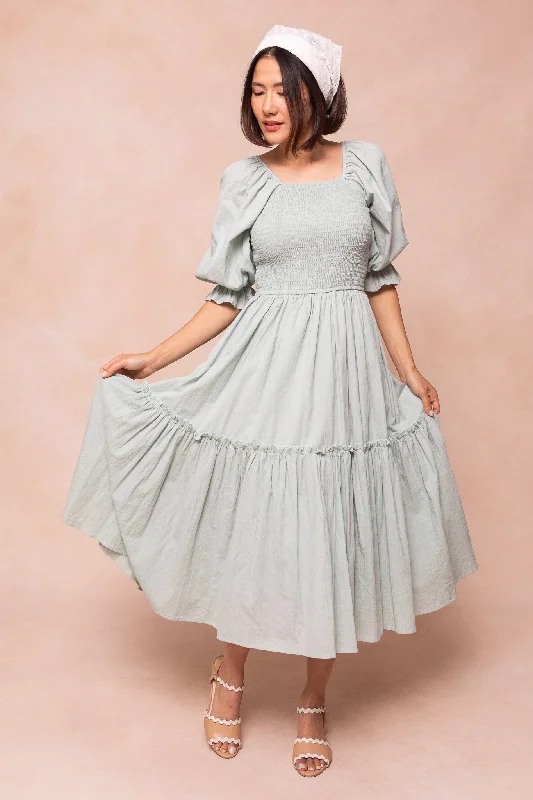 Lani Dress in Sage Tunics Trendy modern