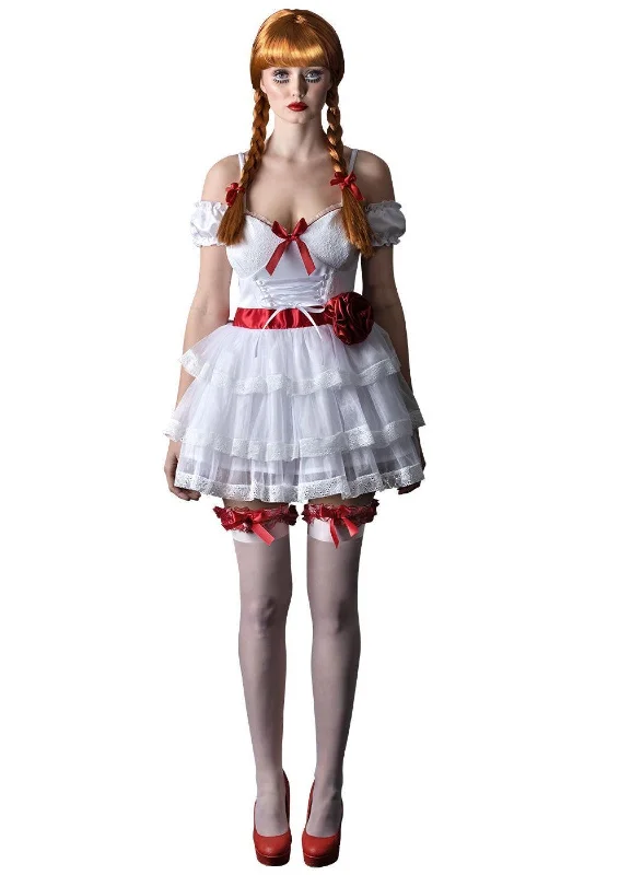Annabelle Mini Dress Costume Adult Stylish Button-Down Mini Dress
