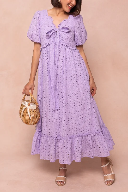 Picnic Dress in Lavender Eyelet Tunics Exclusive limited