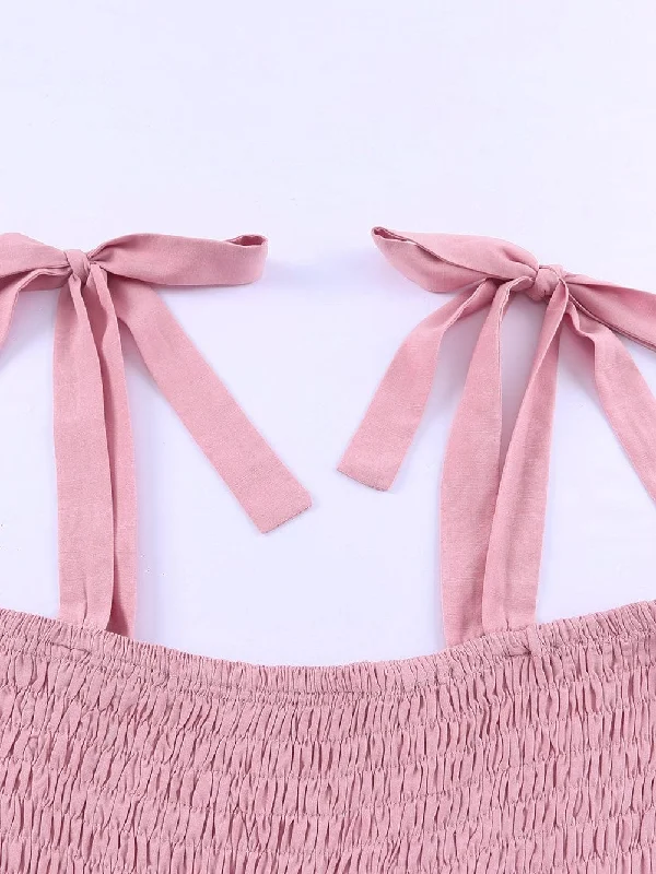 A-line Mini Dress with Bow Detail Cozy Long Sleeve Mini Dress