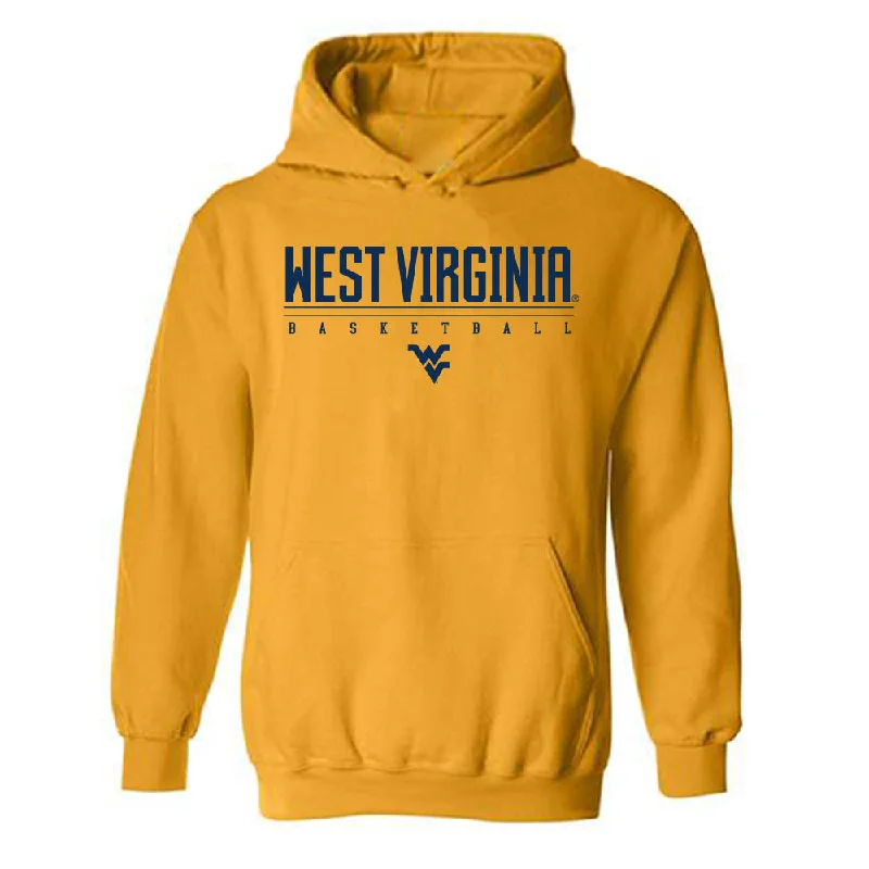 West Virginia - NCAA Women's Basketball : Sydney Shaw - Classic Shersey Hooded Sweatshirt Hoodie with Color Block Contrast Stylish