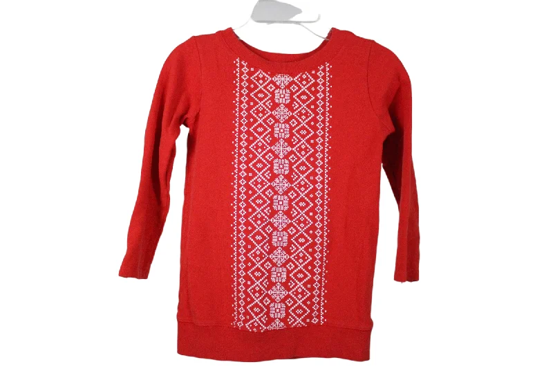 Carter's Red Christmas Sweatshirt | 7 Hoodie with Exposed Zipper Edgy Industrial
