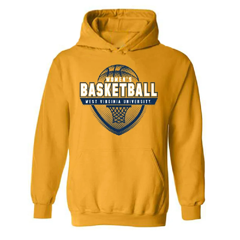 West Virginia - NCAA Women's Basketball : Sydney Shaw - Generic Sports Shersey Hooded Sweatshirt Hoodie with Sequins Glamorous Eye-catching