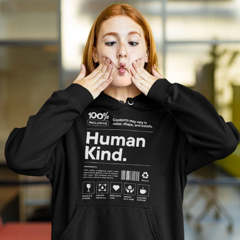 Human Kind | Unisex Hoodie Hooded Sweatshirt Casual Wear Street Style