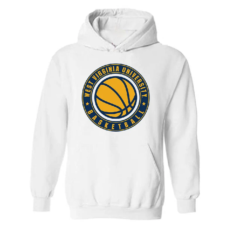 West Virginia - NCAA Women's Basketball : Sydney Shaw - Generic Sports Shersey Hooded Sweatshirt Hoodie with Typography Text Message