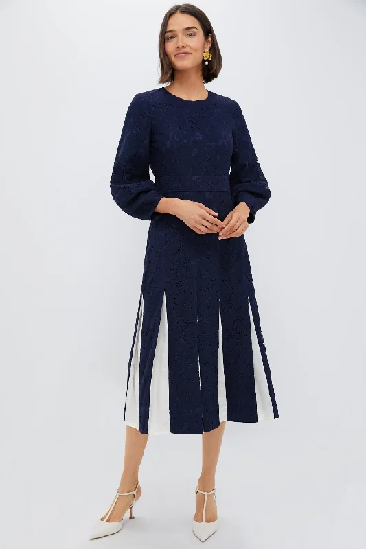 Navy Lace Cristiana Dress Tunics Vintage classic