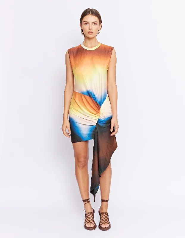 LEXINGTON MINI DRESS | EARTH Trendy Button-Detail Mini Dress