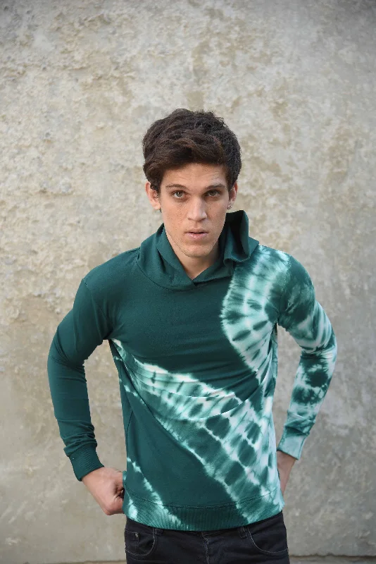 Hand Dyed Hoodie Hoodie with Snap Buttons Easy Quick