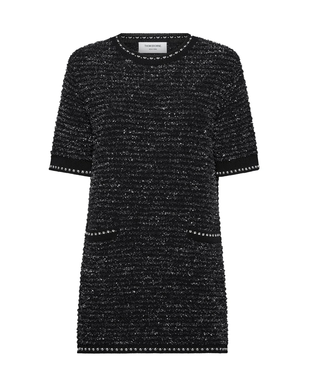 Eyelash Tweed Jacquard Mini Dress Classic Floral Mini Dress