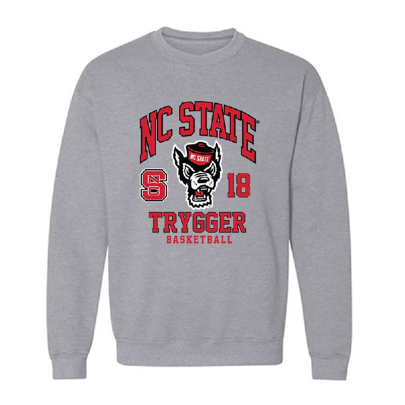 NC State - NCAA Women's Basketball : Tilda Trygger - Fashion Shersey Crewneck Sweatshirt Hoodie with Metallic Shiny Futuristic