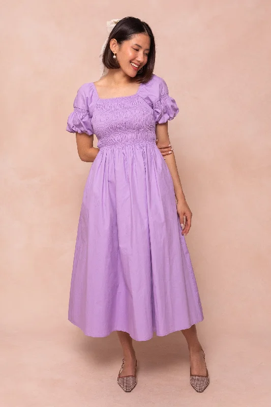 Lisa Dress in Lavender Tunics Summer linen