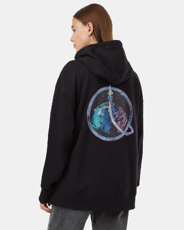 Earth Zip Hoodie Hoodie with Half-Zip Sporty Casual