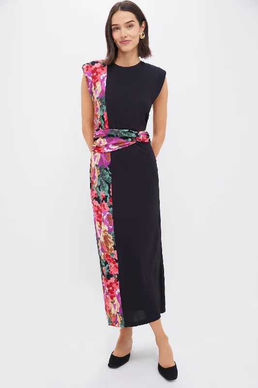 Climbing Roses Stretch Jersey Cleo Dress Tunics Trousers formal