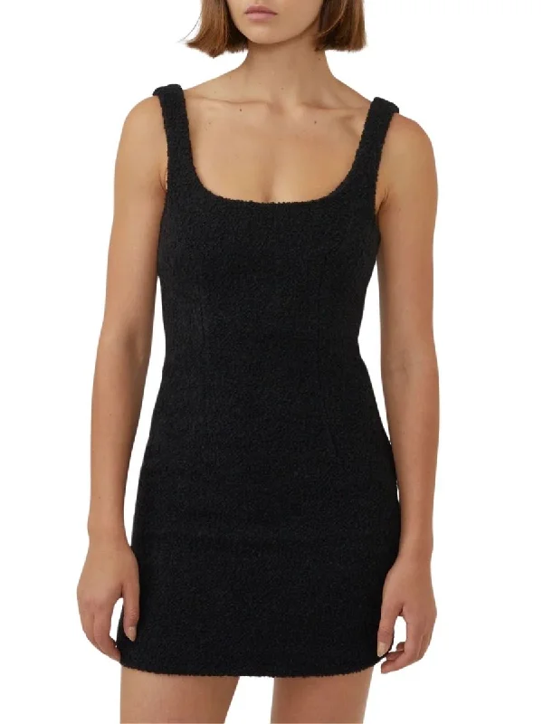 Palermo Boucle Mini Dress Fashionable Pleated Mini Dress