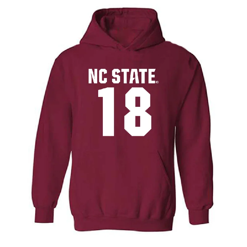 NC State - NCAA Women's Basketball : Tilda Trygger - Classic Shersey Hooded Sweatshirt Hoodie with V-Neck Classic Versatile