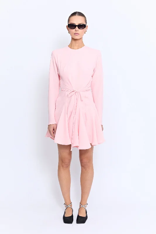 COLETTE MINI DRESS | ROSE Trendy Cut-Out Mini Dress