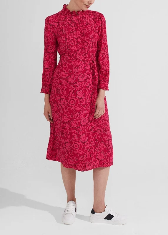 Eleanora Dress 0223/5965/9324l00 Red-Pink Bodycon Club Sequined