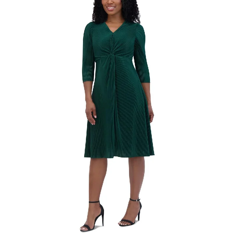 Petites Womens Pleated Polyester Shift Dress Tunics Prom sequined