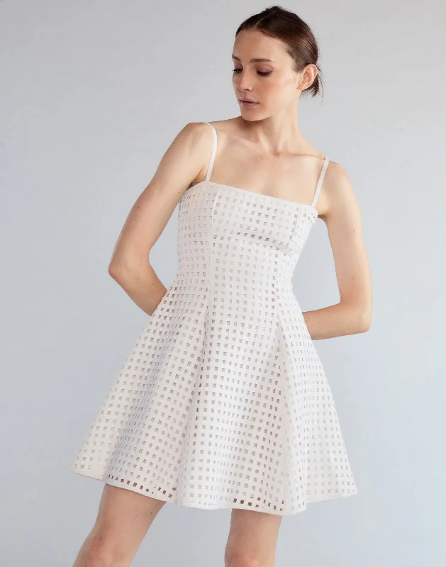 Birdcage Mini Dress Classic Casual Mini Dress