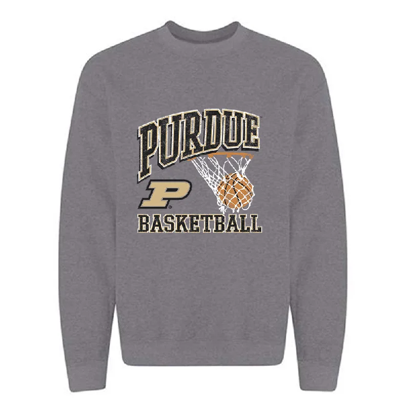 Purdue - NCAA Women's Basketball : Alaina Harper - Crewneck Sweatshirt Hoodie with Typography Text Message