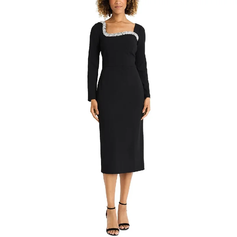 Womens Embellished Polyester Sheath Dress Tunics Essential wardrobe