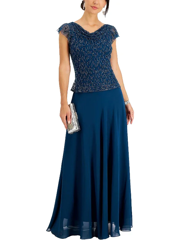 Womens Beaded Maxi Evening Dress Tunics Exclusive limited