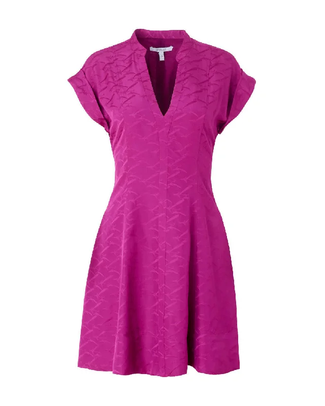 Christina Short Sleeve Mini Dress Elegant Off-Shoulder Dress Mini