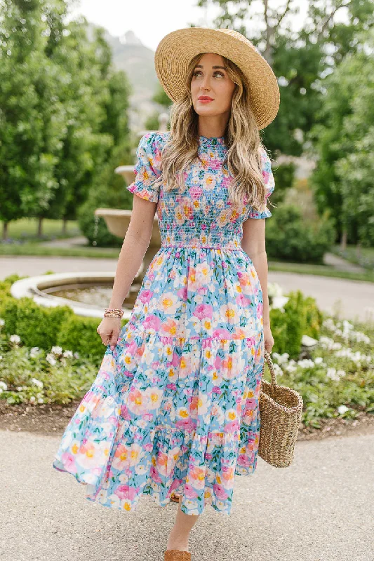 Delia Dress in Blue Tunics Favorite customer