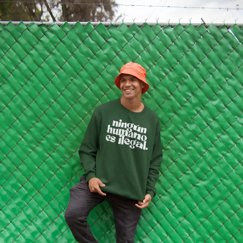 Ningún Humano Es Ilegal | Unisex Sweatshirt Graphic Hoodie Design Print