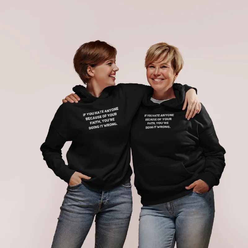 Doing It Wrong | Unisex Hoodie Hoodie with Back Slit Movement Comfort