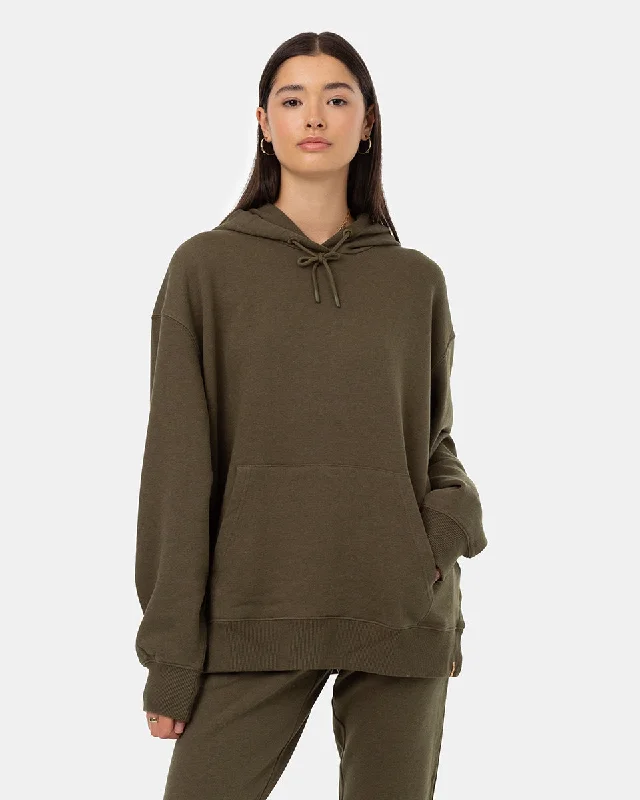 TreeFleece Oversized Hoodie Hoodie with Belted Waist Structured Tailored