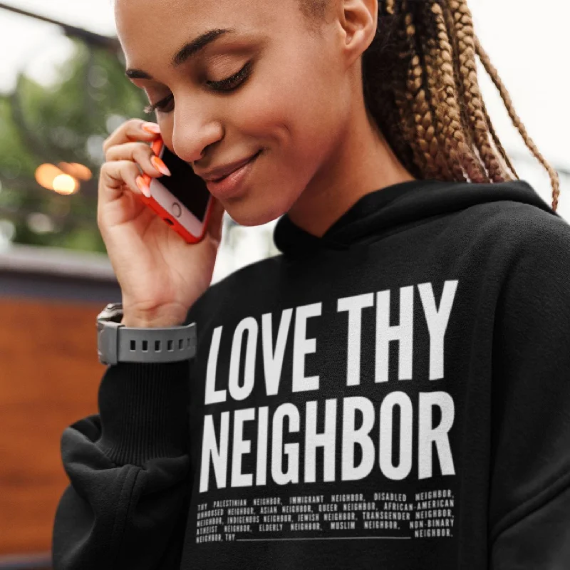 Neighbor | Unisex Hoodie Hoodie with Ribbed Cuffs Snug Fit Comfort