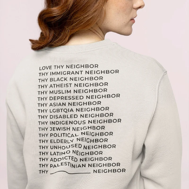Love Thy - Special Edition | Unisex Sweatshirt Hoodie with High Neck Warm Protective