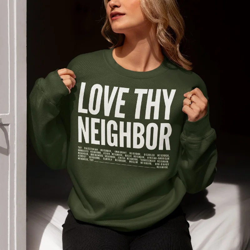 Neighbor | Unisex Sweatshirt Hoodie with Patch Decorative Personalized
