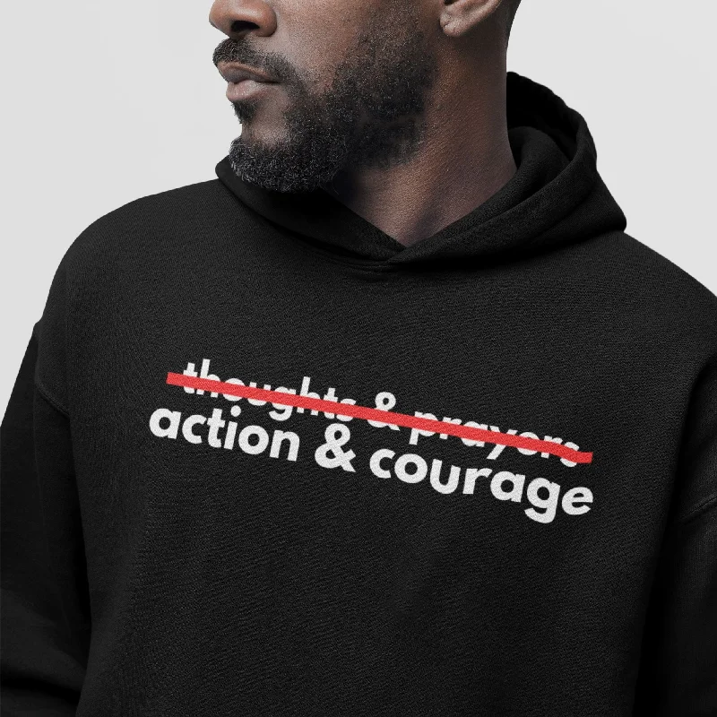 Action & Courage | Unisex Hoodie Oversized Hoodie Comfort Casual