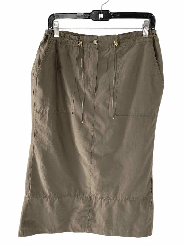 Gerry Weber Size ML Brown Skirt chiffon skirt airy