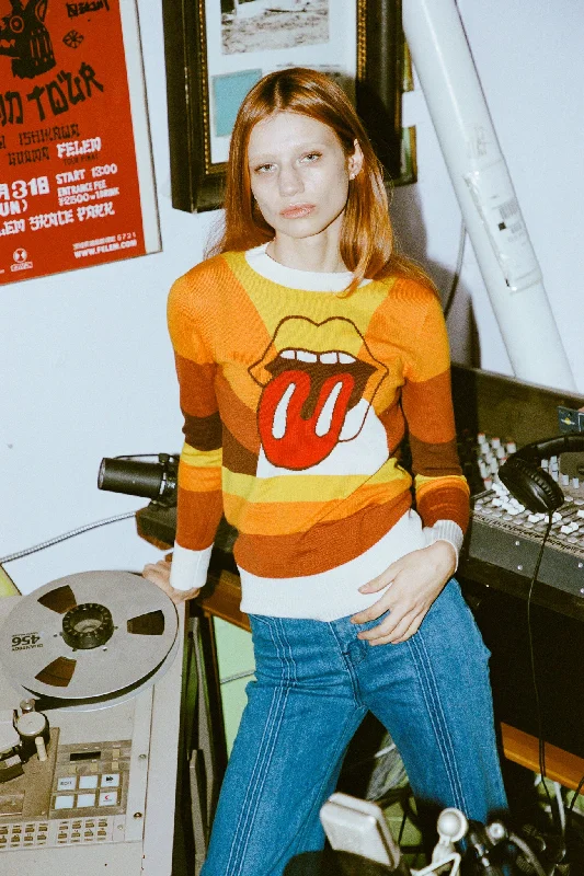 California Hot Lips Sweater Layered Multi-layer Single Layer