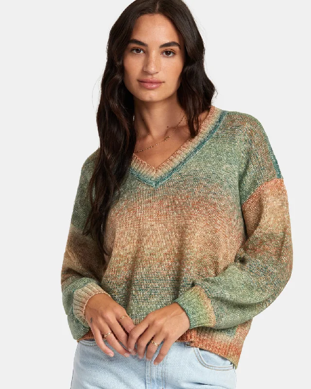 Long Distance Sweater - Multi Iron Safe Non-Iron Wrinkle Free