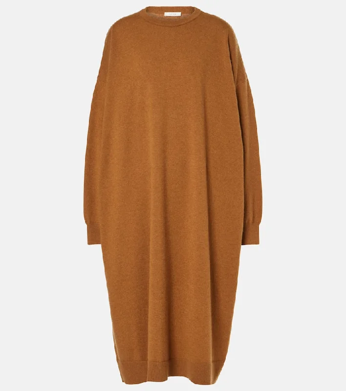 The Row Giustina cashmere sweater dress Welt Pockets Slit Pockets Flap Pockets