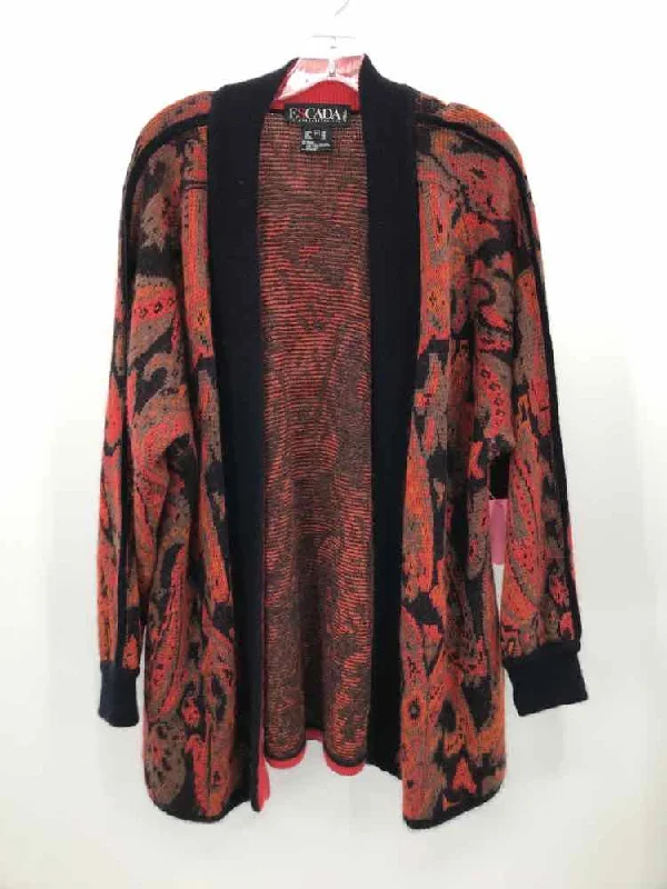 Pre-Owned Escada Orange Size 34 Printed Sweater Sweater Knitwear Pullover