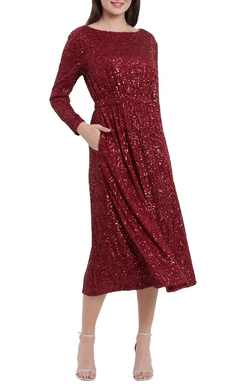 Maggy London G5059M - Bateau Elastic Waist Party Dress Tunics New arrival