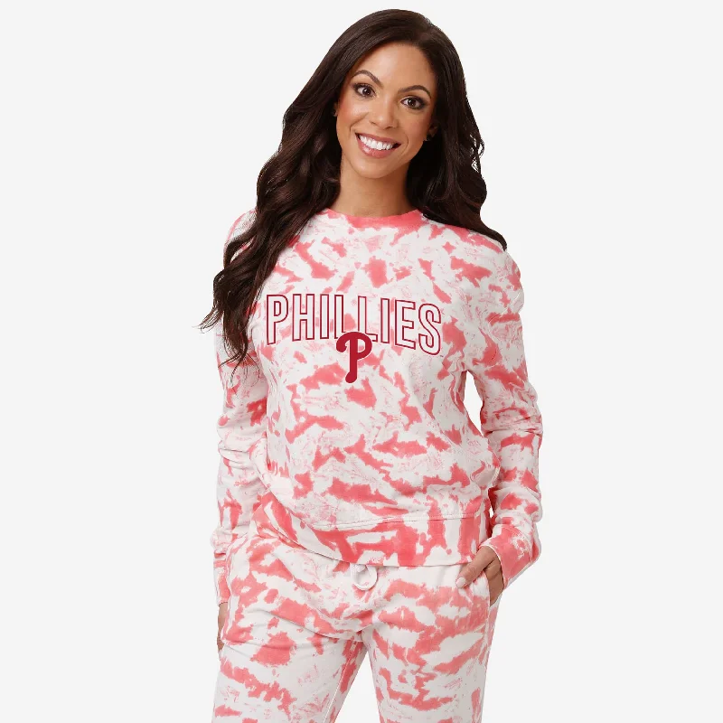 Philadelphia Phillies Womens Cloud Coverage Sweater Chenille Blend Fleece Blend Nylon Blend